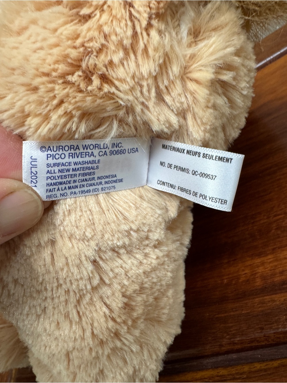 Aurora Lion Plush Stuffed Animal - Picture 9 of 9